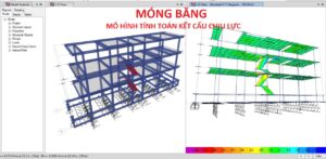 MÓNG BĂNG: Mô hình tính toán kết cấu chịu lực